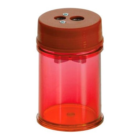 Officemate International Officemate Pencil/Crayon Sharpener, 1.38in dia. x 2.13in, Red, 8/Pack 30240PK